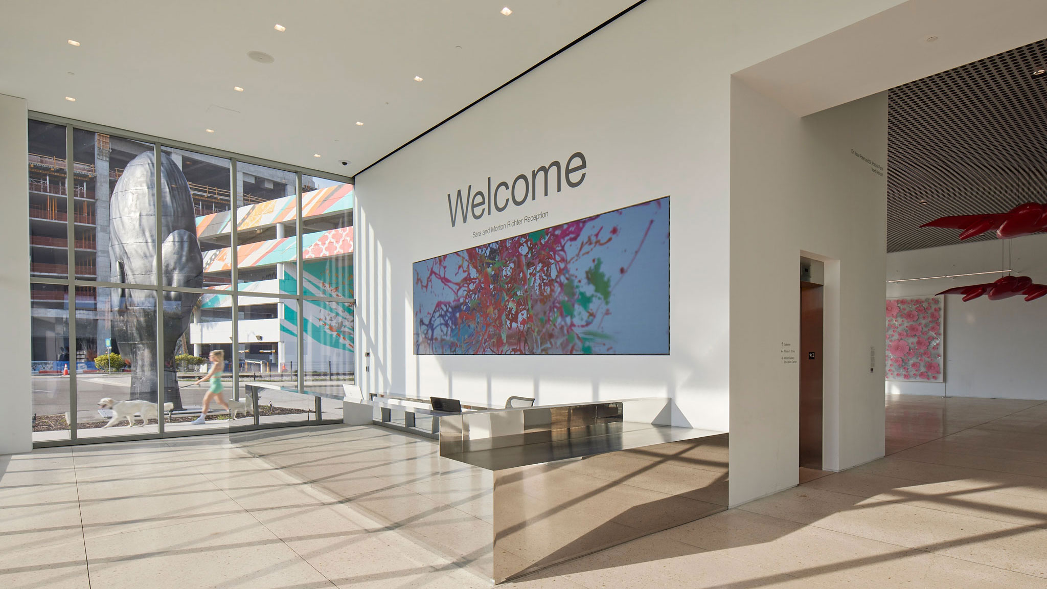Completed West Lobby Entrance and Welcome Desk.